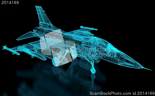 Image of Jet Fighter Aircraft  Mesh