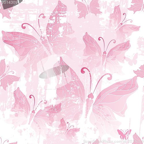 Image of Seamless pink grunge pattern