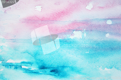 Image of Abstract watercolor background on paper texture