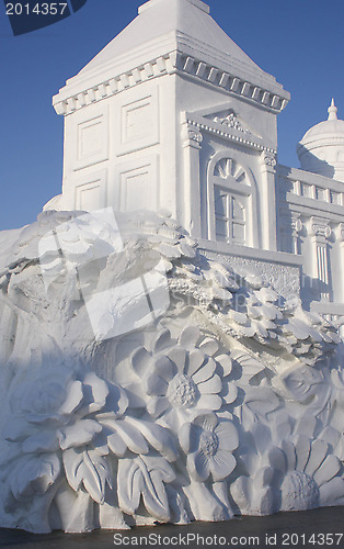 Image of snowy architecture
