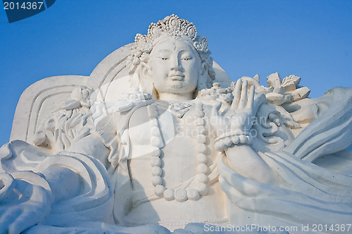 Image of Festival of snow and ice in winter park in Harbin. China