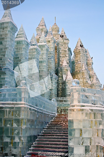 Image of Festival of snow and ice in winter park in Harbin. China