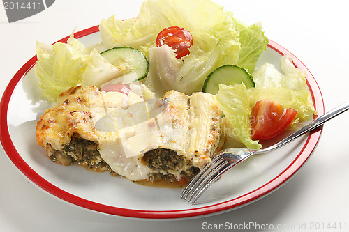 Image of Cannelloni and salad