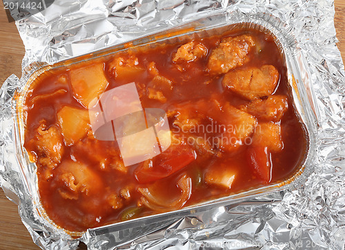 Image of Chicken sweet and sour from above