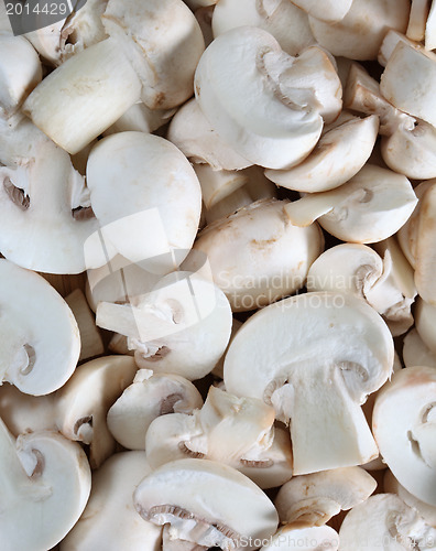 Image of Sliced button mushrooms