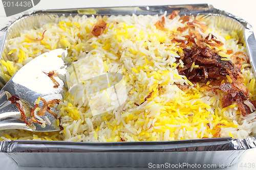 Image of Pilau rice takeaway