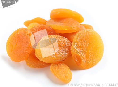 Image of Dried apricots from above