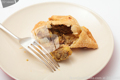 Image of Samosa and fork