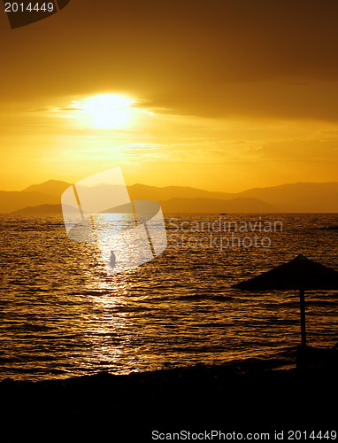Image of Sunset over the Peloponnese