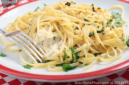 Image of Chilli and garlic pasta