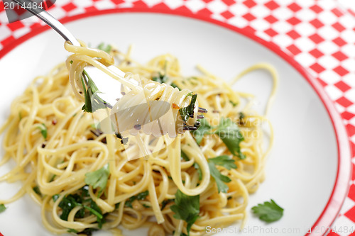 Image of Chilli and garlic pasta