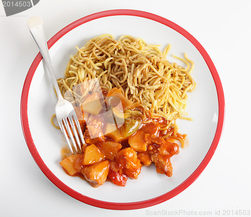 Image of Chicken sweet and sour high angle