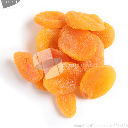 Image of Dried apricots from above