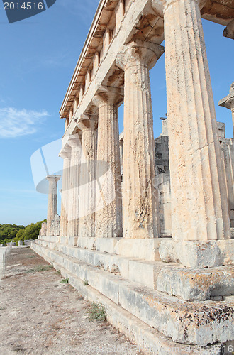 Image of Doric columns at Temple of Aphaia