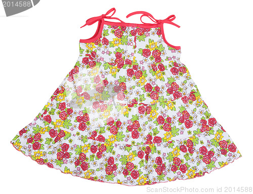 Image of colored rose children's summer dress