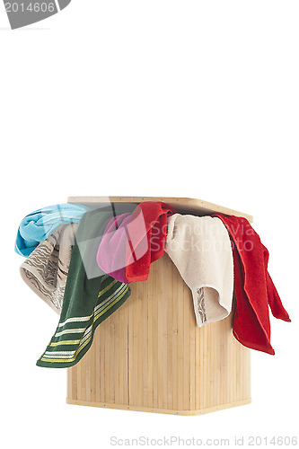 Image of Laundry Basket and towels