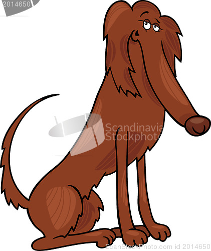 Image of irish setter dog cartoon illustration