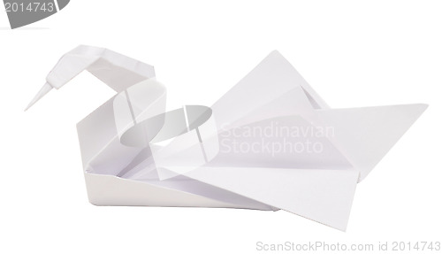 Image of origami swan