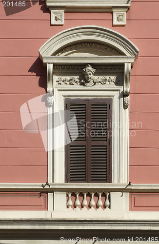 Image of Ornamented window in Rome (Italy)