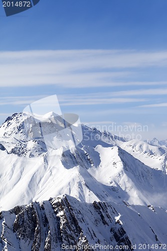 Image of Winter mountains in nice day