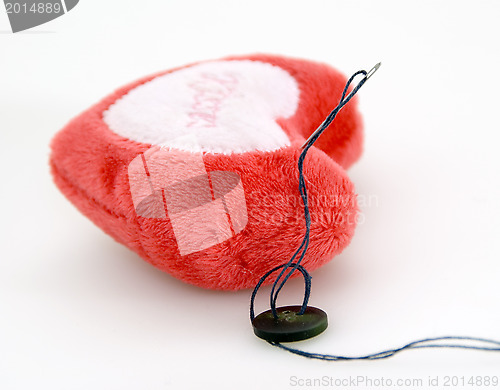 Image of Plushy heart for needles 