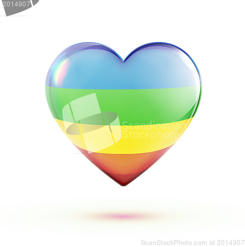 Image of Multicolored heart shape 