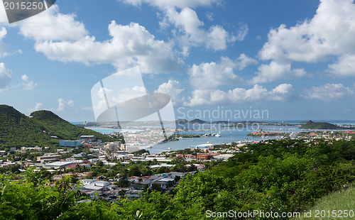 Image of View over Simpson Bay Lagoon St Martin