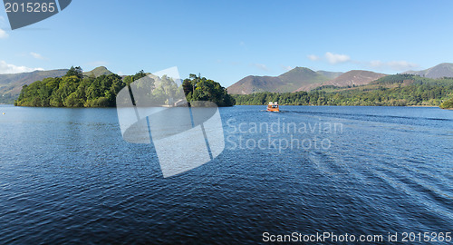 Image of Boats on Derwent Water in Lake District