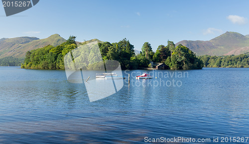 Image of Boats on Derwent Water in Lake District