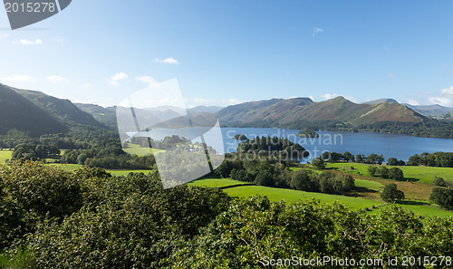 Image of Derwent Water from Castlehead viewpoint