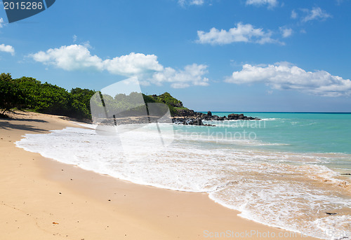 Image of Happy Bay off coast of St Martin Caribbean