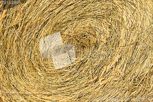Image of The straw braided in a roll