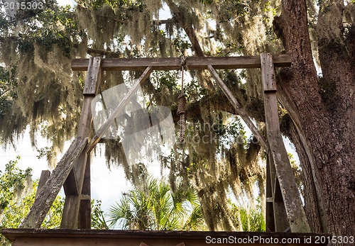 Image of Old town gallows and noose in Florida