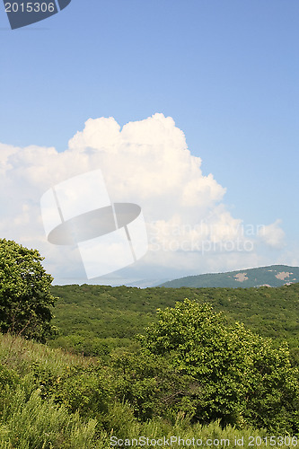 Image of Landscape with a cloud