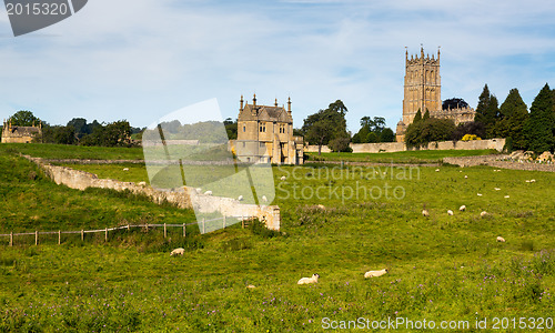 Image of Church St James across meadow in Chipping Campden