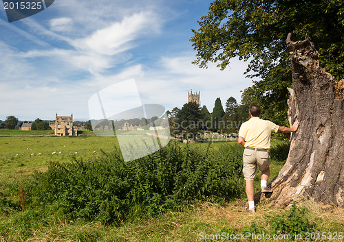 Image of Church St James across meadow in Chipping Campden