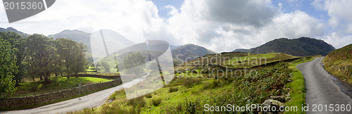 Image of Road meet a junction in English Lake District