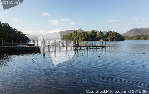 Image of Boats on Derwent Water in Lake District