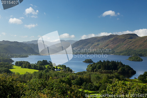 Image of Derwent Water from Castlehead viewpoint