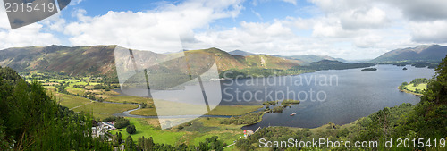 Image of Derwent Water from viewpoint