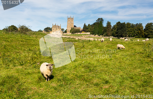 Image of Church St James across meadow in Chipping Campden