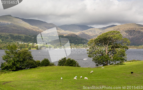 Image of Overlook of Coniston Water in Lake District