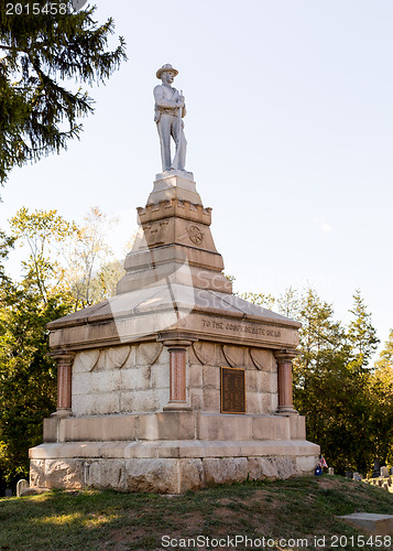 Image of Confederate cemetery in Fredericksburg VA