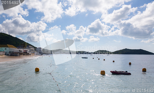 Image of Beach at Grand Case in St Martin Caribbean