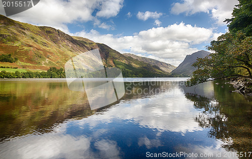Image of Reflections in Buttermere in Lake District