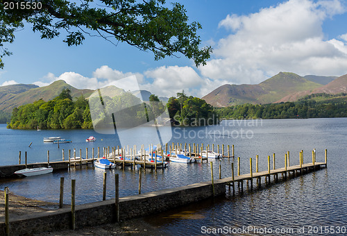 Image of Boats on Derwent Water in Lake District