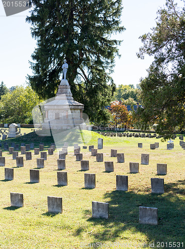 Image of Confederate cemetery in Fredericksburg VA