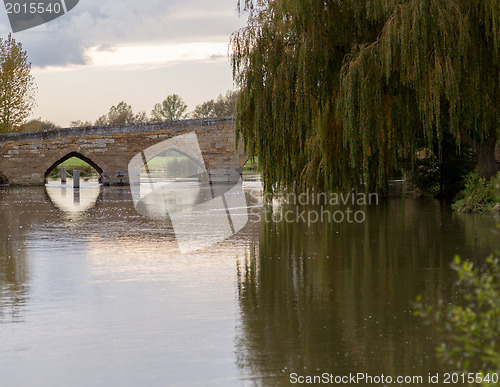 Image of Newbridge over River Thames ancient bridge