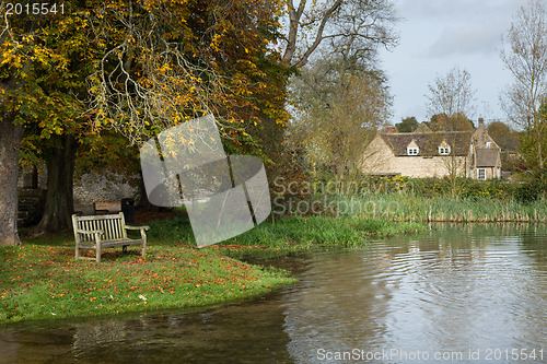 Image of Seat overlooking deep ford in Shilton Oxford
