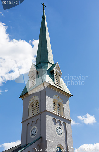 Image of Steeple of St George Episcopal church